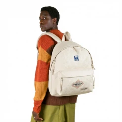 Alternative view of EASTPAK DAY PAK'R MONOTONE BEIGE Eject Icon Embroidered Backpack