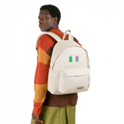 Alternative view of EASTPAK DAY PAK'R MONOTONE BEIGE Double Trouble Embroidered Backpack