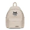 EASTPAK DAY PAK'R MONOTONE BEIGE Kuromi Peaceful Smile Embroidered Backpack