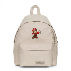 EASTPAK DAY PAK'R MONOTONE BEIGE Mario Wonder Mood Embroidered Backpack