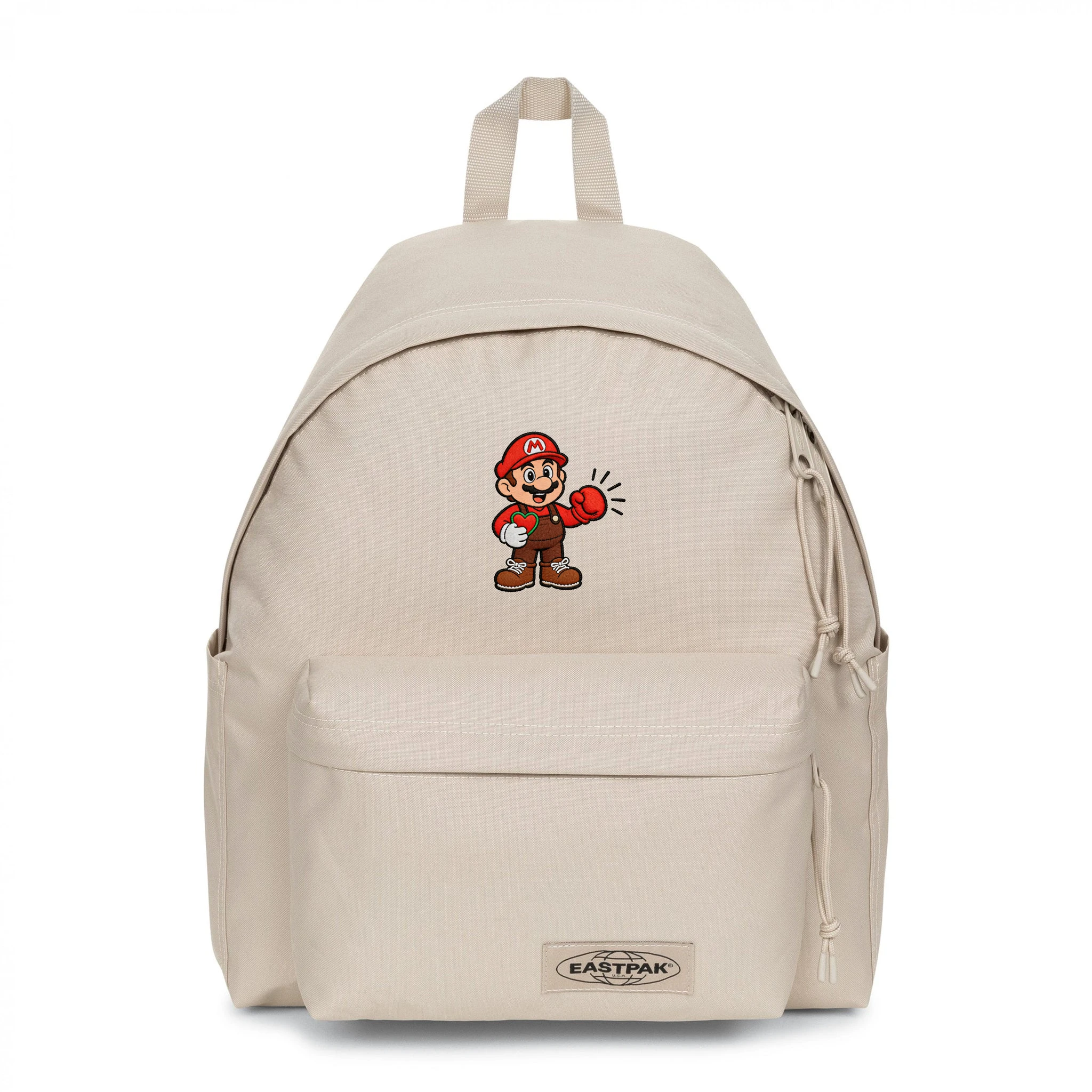 EASTPAK DAY PAK'R MONOTONE BEIGE Mario Wonder Mood Embroidered Backpack 1 EASTPAK DAY PAK'R MONOTONE BEIGE Mario Wonder Mood Embroidered Backpack