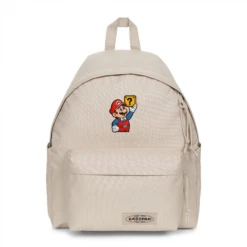 EASTPAK DAY PAK'R MONOTONE BEIGE Mario Ready Energy Embroidered Backpack