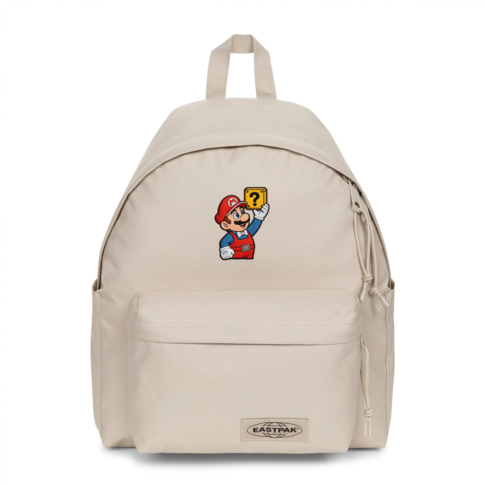 EASTPAK DAY PAK'R MONOTONE BEIGE Mario Ready Energy Embroidered Backpack 1 EASTPAK DAY PAK'R MONOTONE BEIGE Mario Ready Energy Embroidered Backpack