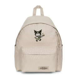 EASTPAK DAY PAK'R MONOTONE BEIGE Kuromi Sunny Smile Embroidered Backpack