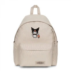 EASTPAK DAY PAK'R MONOTONE BEIGE Kuromi Pout Mood Embroidered Backpack