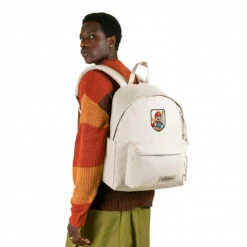 Alternative view of EASTPAK DAY PAK'R MONOTONE BEIGE Mario Game Face Embroidered Backpack