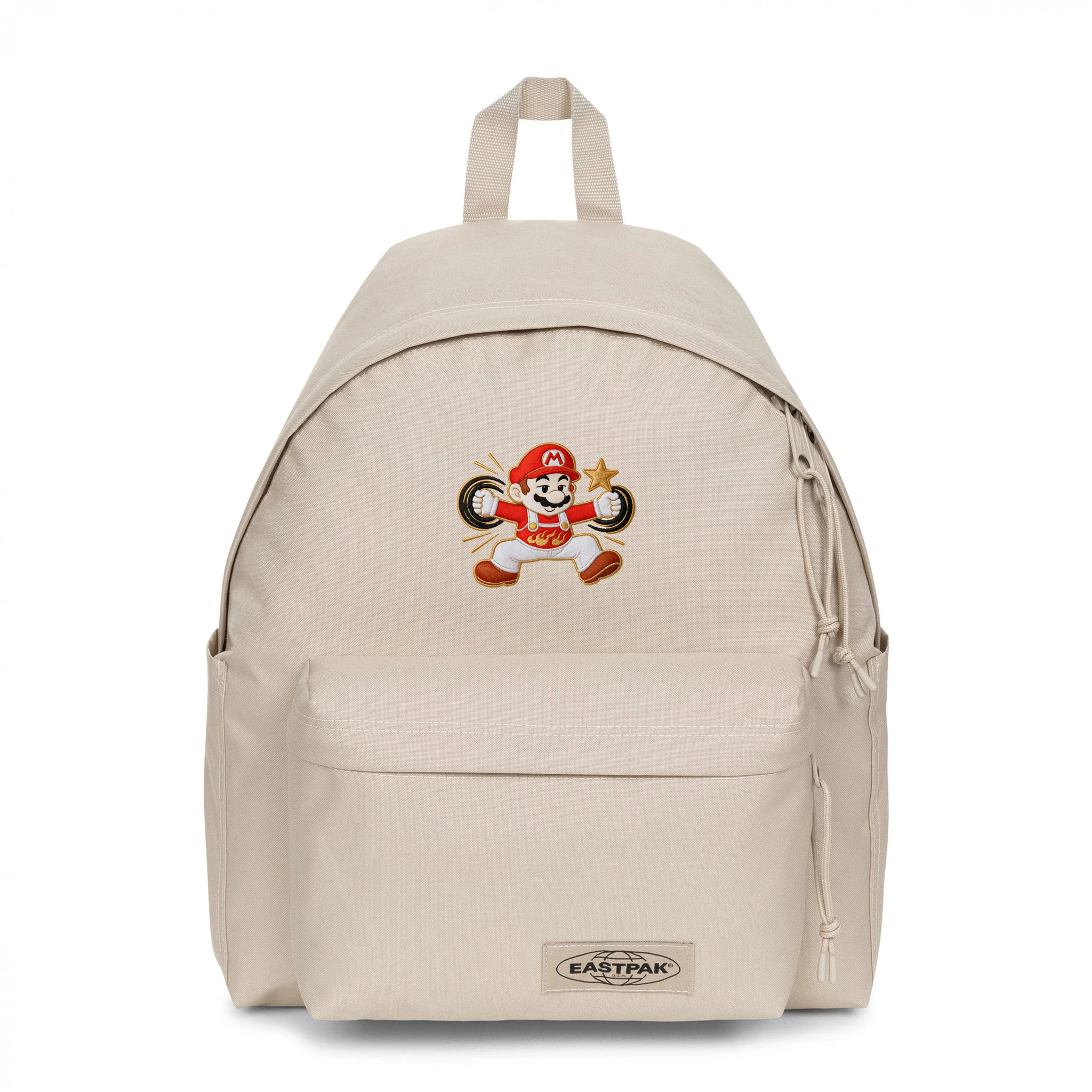 EASTPAK DAY PAK'R MONOTONE BEIGE Mario Dreamy Mood Embroidered Backpack 1 EASTPAK DAY PAK'R MONOTONE BEIGE Mario Dreamy Mood Embroidered Backpack