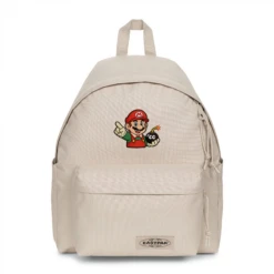 EASTPAK DAY PAK'R MONOTONE BEIGE Mario High Spirits Embroidered Backpack