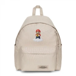 EASTPAK DAY PAK'R MONOTONE BEIGE Mario Wink Mode Embroidered Backpack