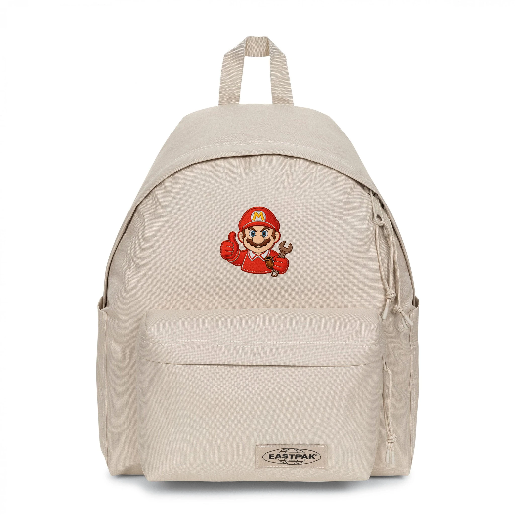 EASTPAK DAY PAK'R MONOTONE BEIGE Mario Sharp Focus Embroidered Backpack 1 EASTPAK DAY PAK'R MONOTONE BEIGE Mario Sharp Focus Embroidered Backpack