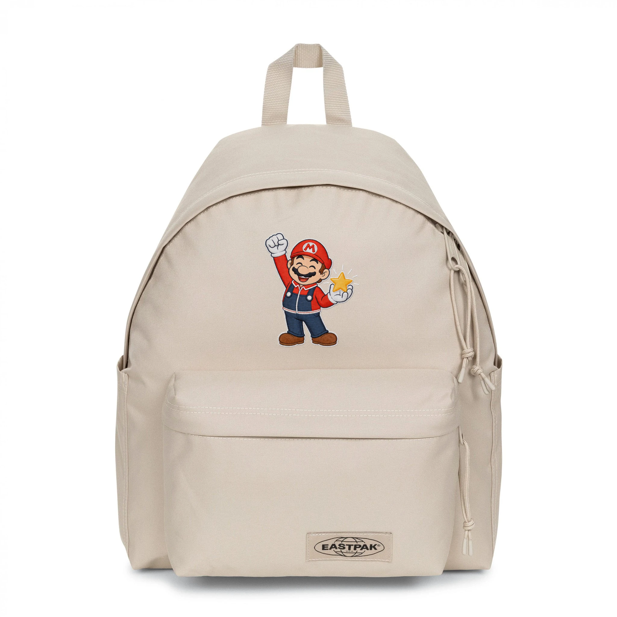 EASTPAK DAY PAK'R MONOTONE BEIGE Mario Joy Spark Embroidered Backpack 1 EASTPAK DAY PAK'R MONOTONE BEIGE Mario Joy Spark Embroidered Backpack
