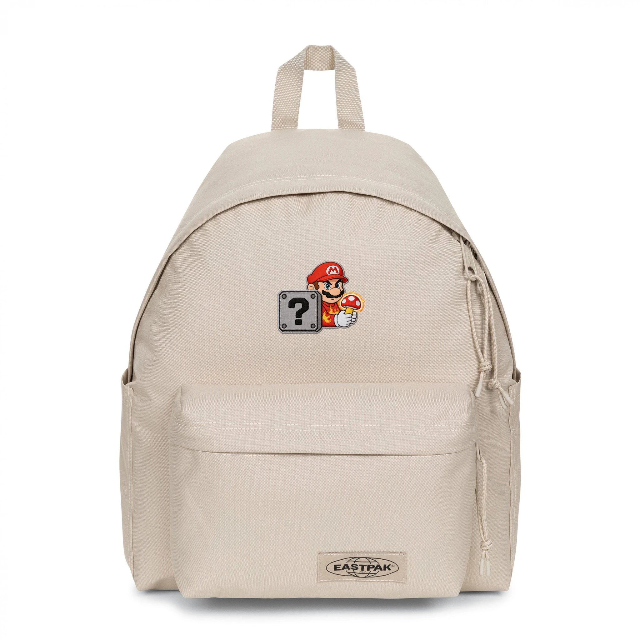 EASTPAK DAY PAK'R MONOTONE BEIGE Mario Driven Focus Embroidered Backpack 1 EASTPAK DAY PAK'R MONOTONE BEIGE Mario Driven Focus Embroidered Backpack