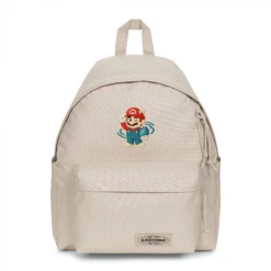 EASTPAK DAY PAK'R MONOTONE BEIGE Mario Soft Wink Embroidered Backpack
