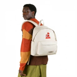 Alternative view of EASTPAK DAY PAK'R MONOTONE BEIGE Mario Mischief Mood Embroidered Backpack
