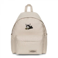 EASTPAK DAY PAK'R MONOTONE BEIGE Kuromi Sunny Smile Embroidered Backpack