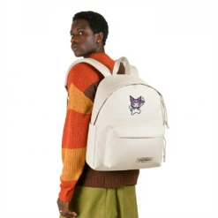 Alternative view of EASTPAK DAY PAK'R MONOTONE BEIGE Kuromi Mischief Mood Embroidered Backpack
