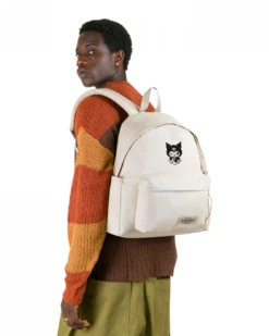 Alternative view of EASTPAK DAY PAK'R MONOTONE BEIGE Kuromi Rebel Charm Embroidered Backpack