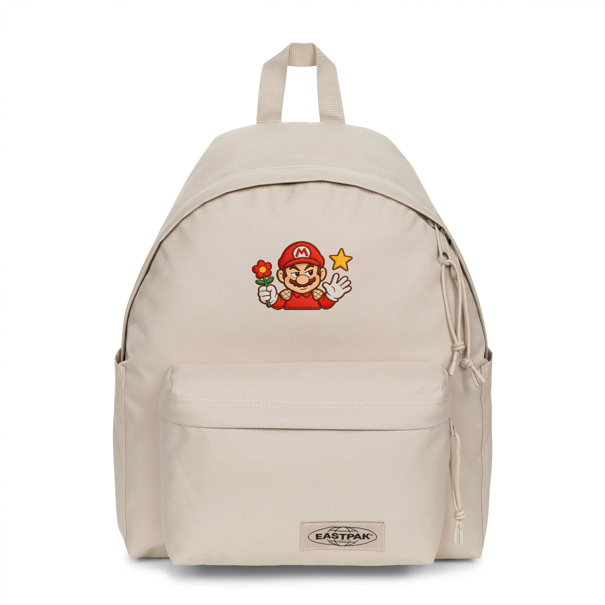 EASTPAK DAY PAK'R MONOTONE BEIGE Mario Mischief Mood Embroidered Backpack 1 EASTPAK DAY PAK'R MONOTONE BEIGE Mario Mischief Mood Embroidered Backpack