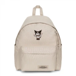 EASTPAK DAY PAK'R MONOTONE BEIGE Kuromi Sunny Smile Embroidered Backpack