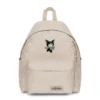 EASTPAK DAY PAK'R MONOTONE BEIGE Kuromi Wink Charm Embroidered Backpack