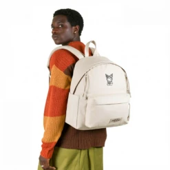 Alternative view of EASTPAK DAY PAK'R MONOTONE BEIGE Kuromi Wink Charm Embroidered Backpack