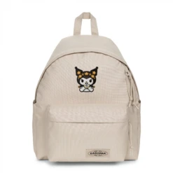 EASTPAK DAY PAK'R MONOTONE BEIGE Kuromi Bright Excitement Embroidered Backpack