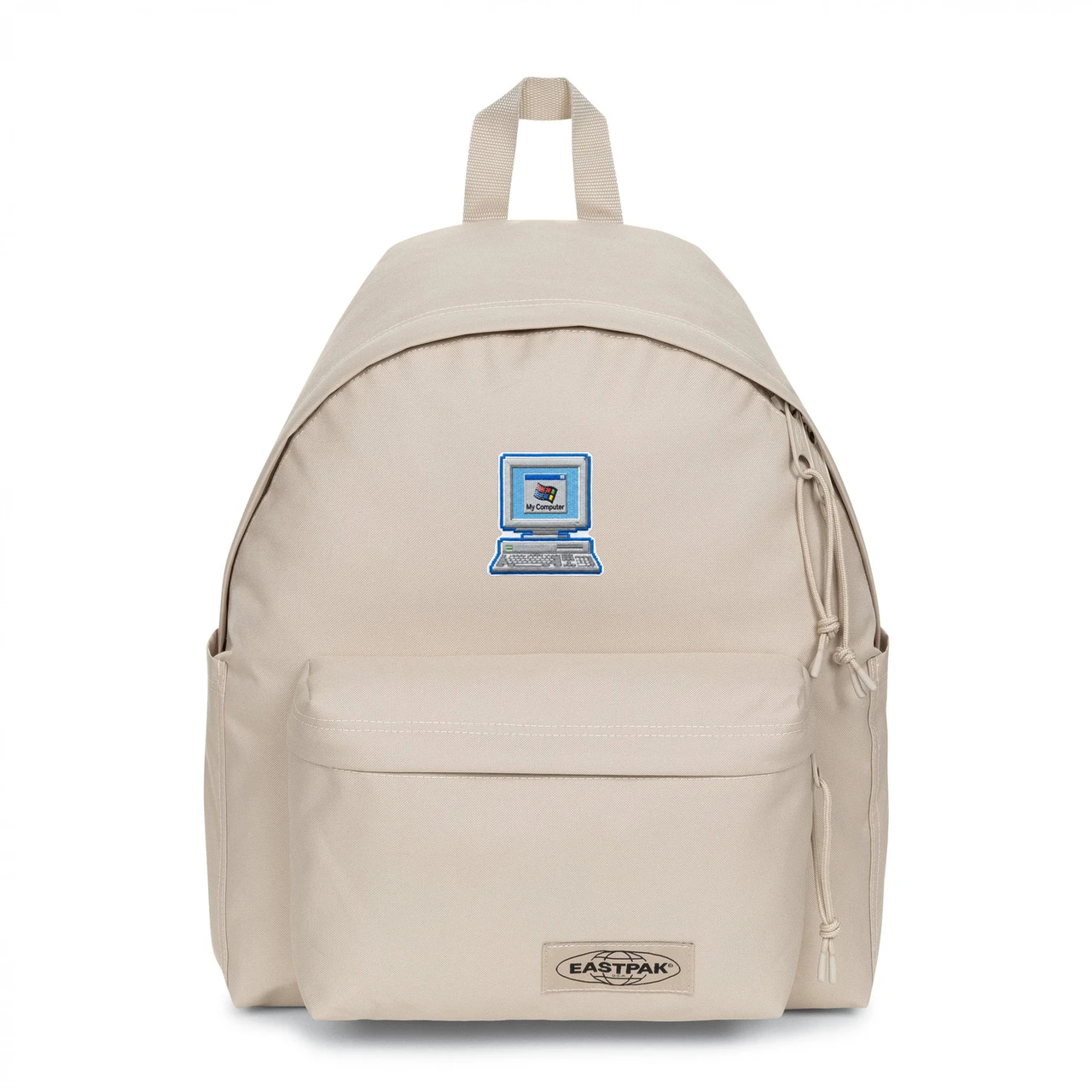 EASTPAK DAY PAK'R MONOTONE BEIGE Computer 95 Embroidered Backpack 1 EASTPAK DAY PAK'R MONOTONE BEIGE Computer 95 Embroidered Backpack