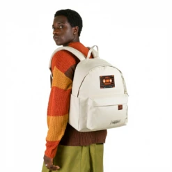 Alternative view of EASTPAK DAY PAK'R MONOTONE BEIGE Play Button Tape Embroidered Backpack