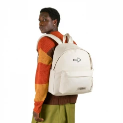 Alternative view of EASTPAK DAY PAK'R MONOTONE BEIGE Classic Cursor Embroidered Backpack