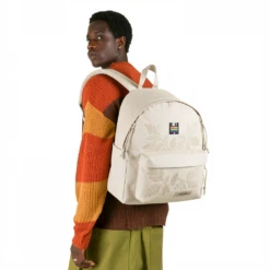 Alternative view of EASTPAK DAY PAK'R MONOTONE BEIGE The Creator??s Disk Embroidered Backpack