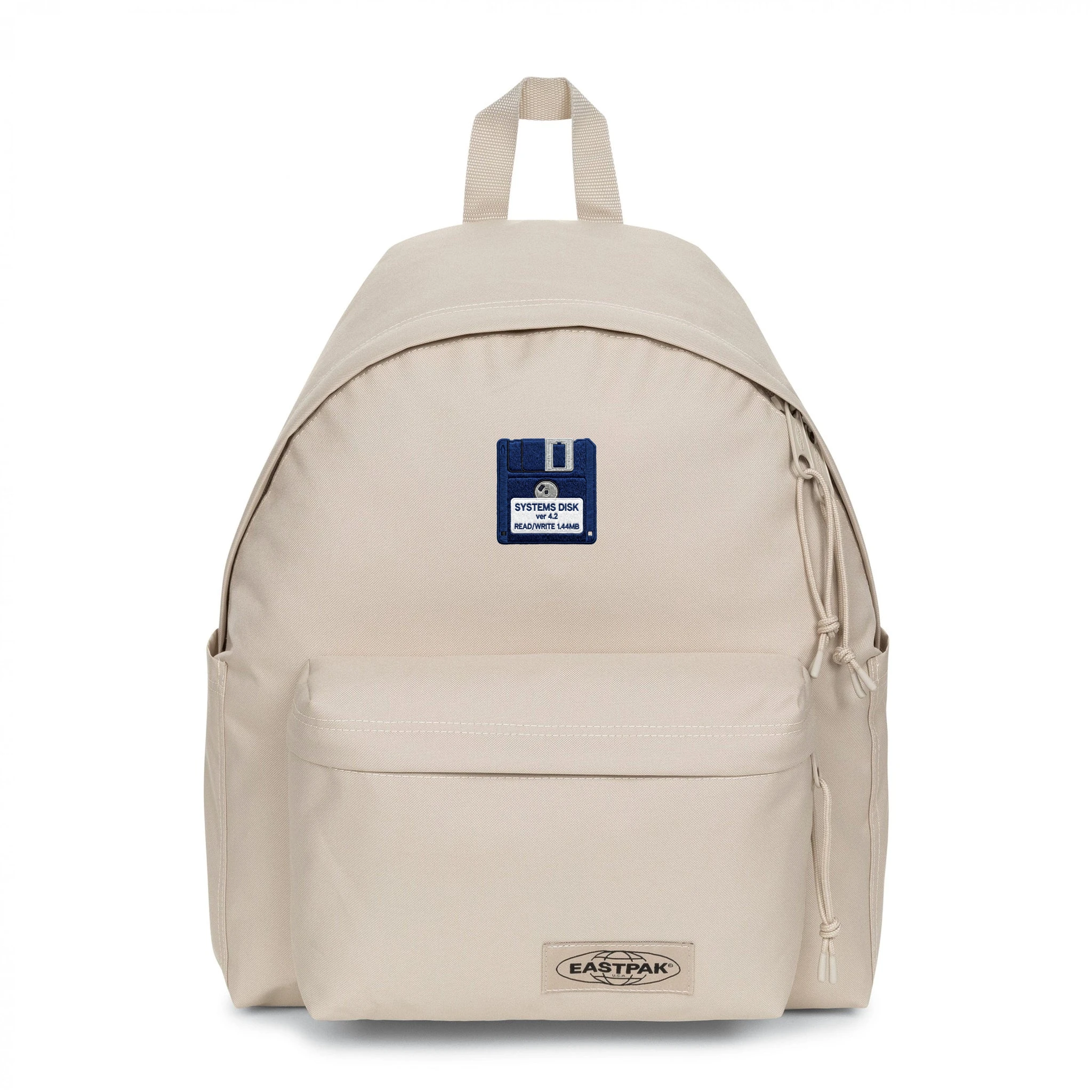 EASTPAK DAY PAK'R MONOTONE BEIGE The Save Button Embroidered Backpack 1 EASTPAK DAY PAK'R MONOTONE BEIGE The Save Button Embroidered Backpack