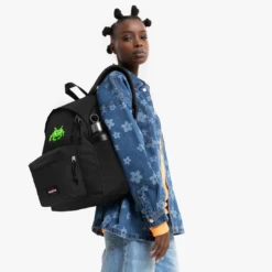 Alternative view of EASTPAK DAY PAK'R BLACK Arcade Alien Embroidered Backpack