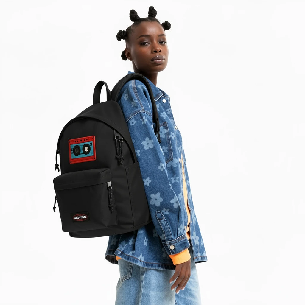 EASTPAK DAY PAK'R BLACK Digital Nostalgia Embroidered Backpack 2 EASTPAK DAY PAK'R BLACK Digital Nostalgia Embroidered Backpack - Image 2
