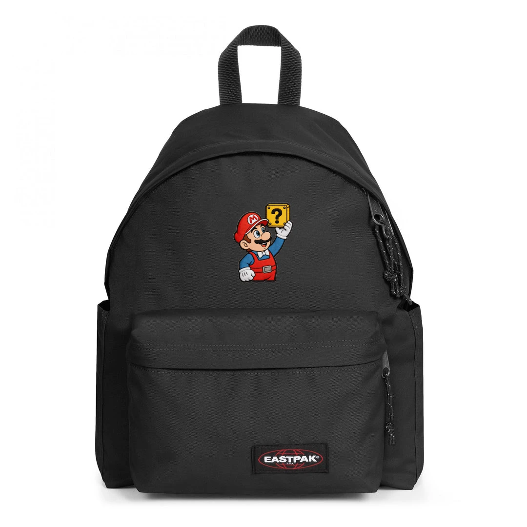 EASTPAK DAY PAK'R BLACK Mario Ready Energy Embroidered Backpack 1 EASTPAK DAY PAK'R BLACK Mario Ready Energy Embroidered Backpack