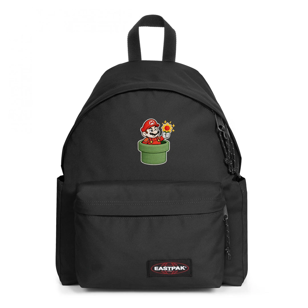 EASTPAK DAY PAK'R BLACK Mario Mischief Mood Embroidered Backpack 1 EASTPAK DAY PAK'R BLACK Mario Mischief Mood Embroidered Backpack