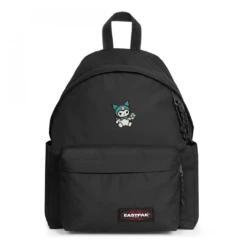 EASTPAK DAY PAK'R BLACK Kuromi Wink Charm Embroidered Backpack