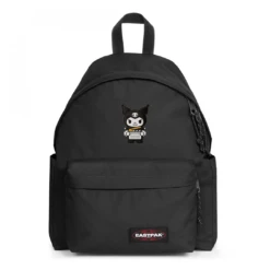 EASTPAK DAY PAK'R BLACK Kuromi Playful Smirk Embroidered Backpack