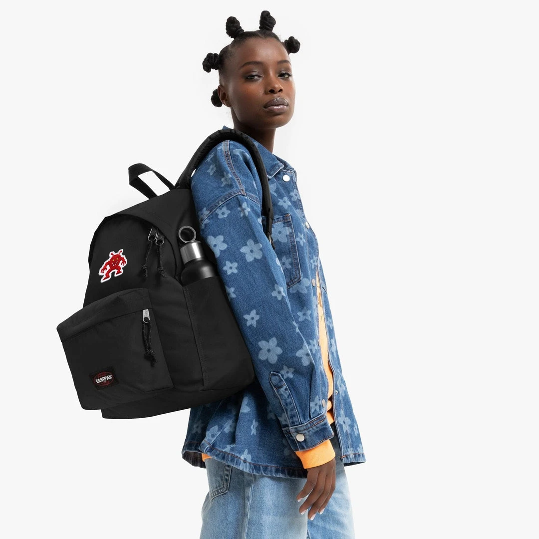EASTPAK DAY PAK'R BLACK Red Aggressor Embroidered Backpack 2 EASTPAK DAY PAK'R BLACK Red Aggressor Embroidered Backpack - Image 2