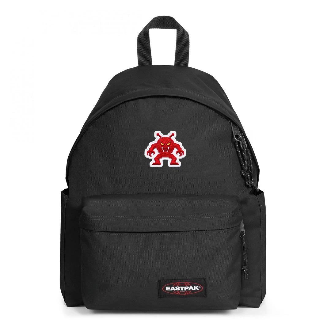 EASTPAK DAY PAK'R BLACK Red Aggressor Embroidered Backpack 1 EASTPAK DAY PAK'R BLACK Red Aggressor Embroidered Backpack