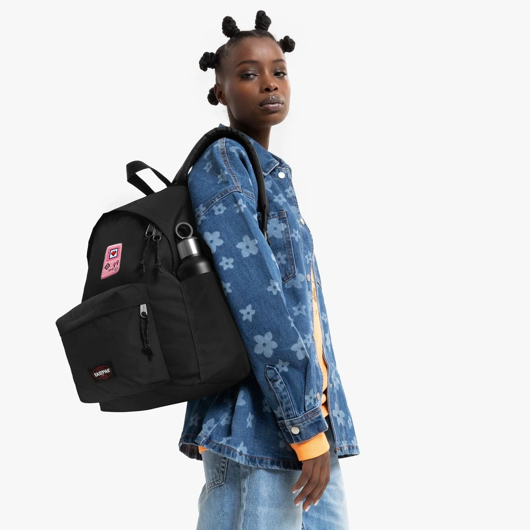 EASTPAK DAY PAK'R BLACK The Love Mode Embroidered Backpack 2 EASTPAK DAY PAK'R BLACK The Love Mode Embroidered Backpack - Image 2