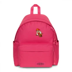 EASTPAK DAY PAK'R MONOTONE PINK Mario Game Face Embroidered Backpack