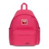 EASTPAK DAY PAK'R MONOTONE PINK Write-Protect Red Embroidered Backpack