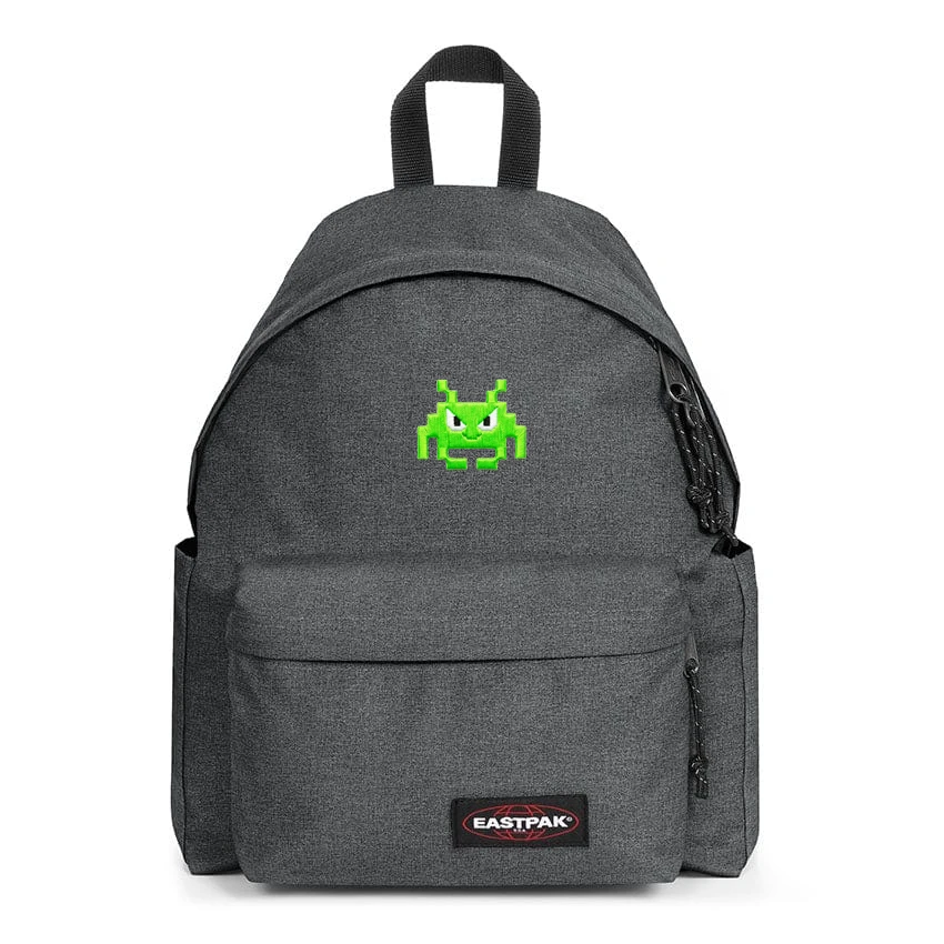 EASTPAK DAY PAK'R BLACK DENIM Arcade Alien Embroidered Backpack 1 EASTPAK DAY PAK'R BLACK DENIM Arcade Alien Embroidered Backpack