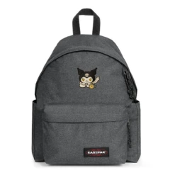 EASTPAK DAY PAK'R BLACK DENIM Kuromi Playful Smirk Embroidered Backpack