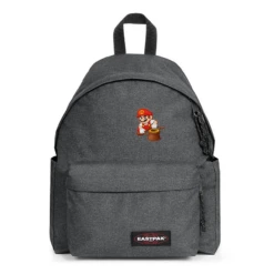 EASTPAK DAY PAK'R BLACK DENIM Mario Game Face Embroidered Backpack