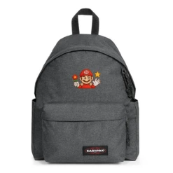 EASTPAK DAY PAK'R BLACK DENIM Mario Mischief Mood Embroidered Backpack