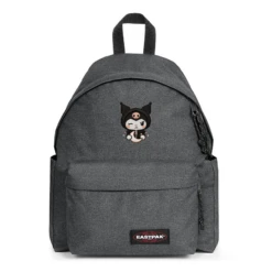 EASTPAK DAY PAK'R BLACK DENIM Kuromi Rebel Charm Embroidered Backpack