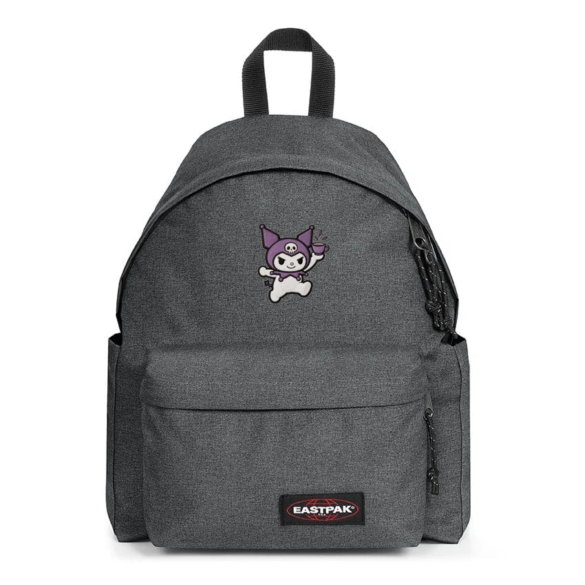 EASTPAK DAY PAK'R BLACK DENIM Kuromi Mischief Mood Embroidered Backpack 1 EASTPAK DAY PAK'R BLACK DENIM Kuromi Mischief Mood Embroidered Backpack