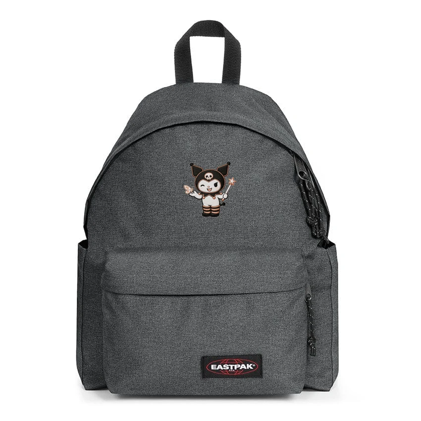 EASTPAK DAY PAK'R BLACK DENIM Kuromi Sunny Smile Embroidered Backpack 1 EASTPAK DAY PAK'R BLACK DENIM Kuromi Sunny Smile Embroidered Backpack