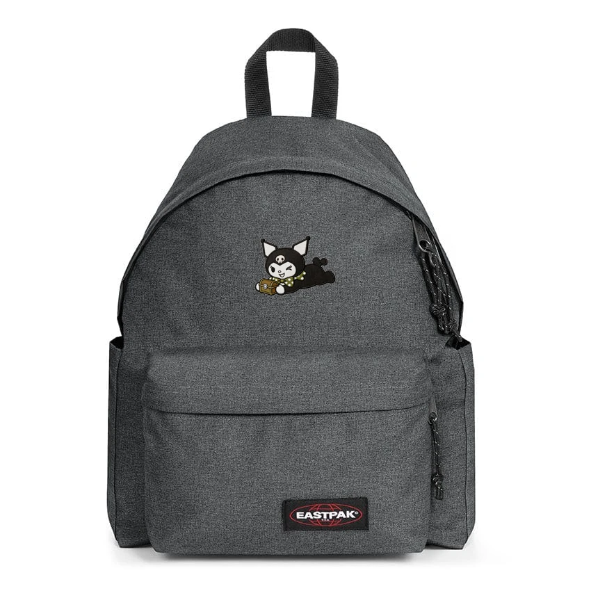 EASTPAK DAY PAK'R BLACK DENIM Kuromi Sunny Smile Embroidered Backpack 1 EASTPAK DAY PAK'R BLACK DENIM Kuromi Sunny Smile Embroidered Backpack
